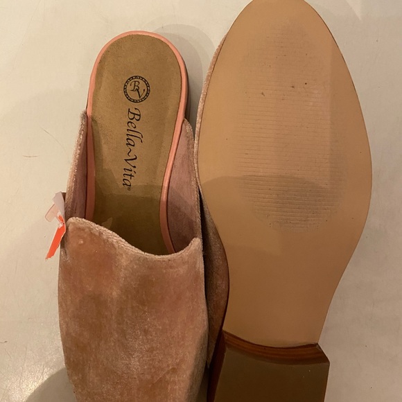 Bella Vita rose velour slides NEW - Picture 6 of 7